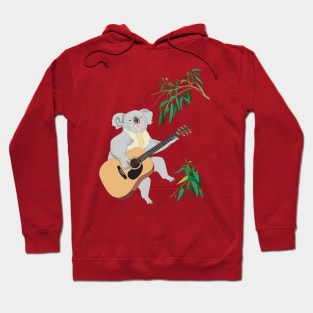 Koala Playing Guitar Hoodie